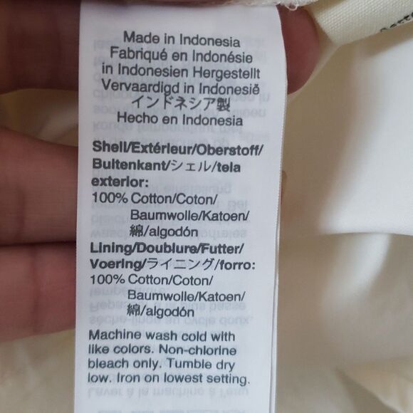 NEW * Madewell Women's Coquette Babydoll Deep-V Tie Front White Midi Dress 6 - Picture 9 of 11